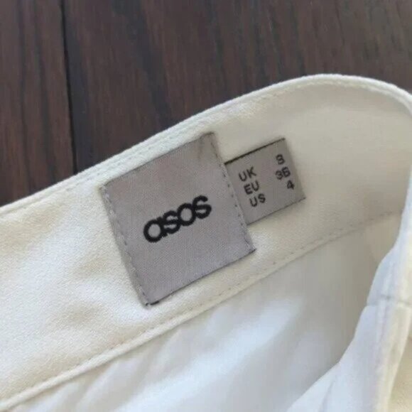 ASOS wide leg culotte pants - cream/white - Picture 6 of 8